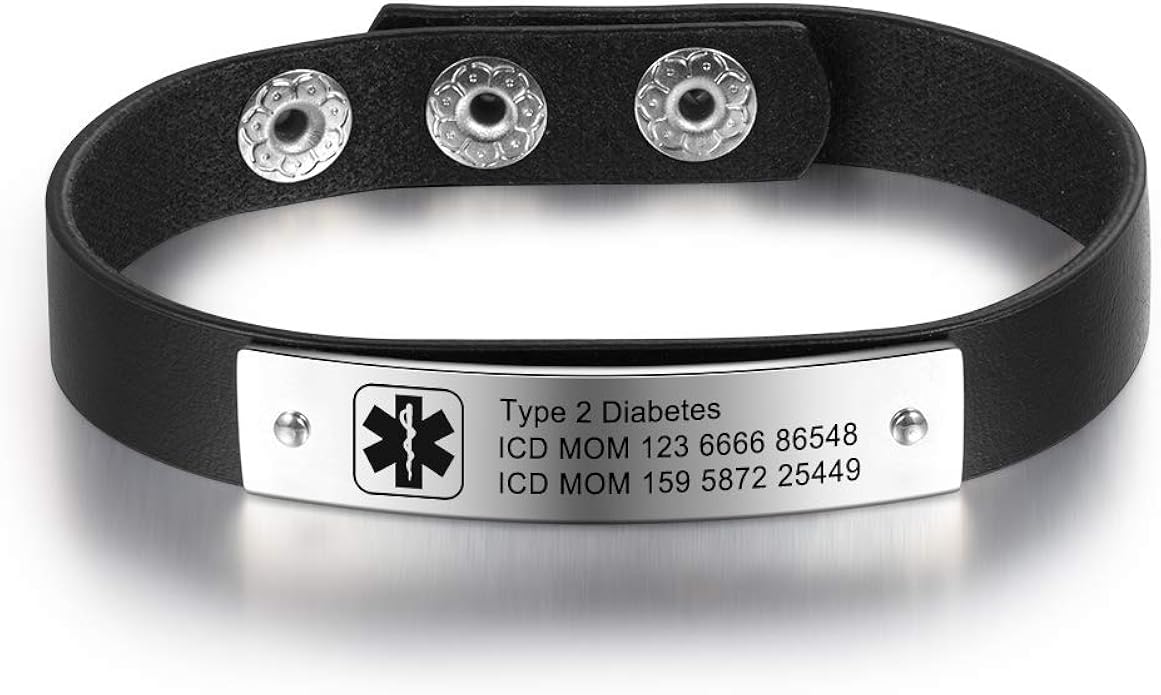 Allergy Non Metal Medical Alert Bracelets Allergy Silicone Medical